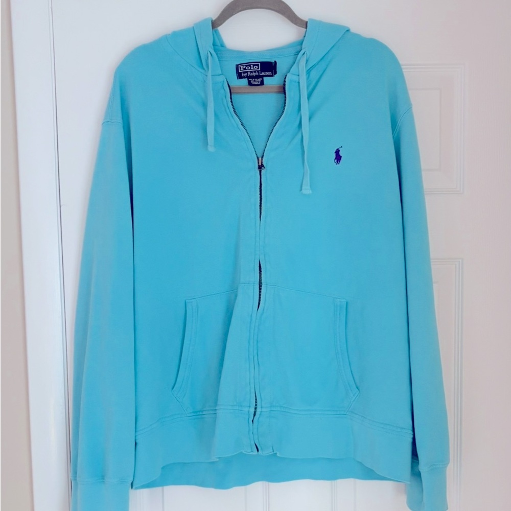 Polo by Ralph Lauren Light Blue Hoodie Jacket